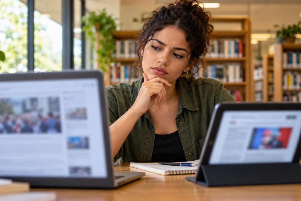 Leitura em inglês: evidências, opinião e notícias falsas