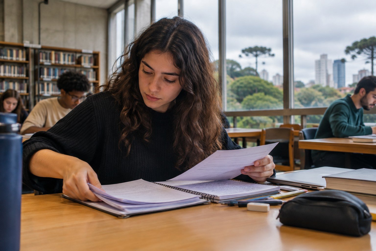UFPR 2027: fase única será em 1º de novembro; confira o ensalamento — ilustração conceitual original por IA
